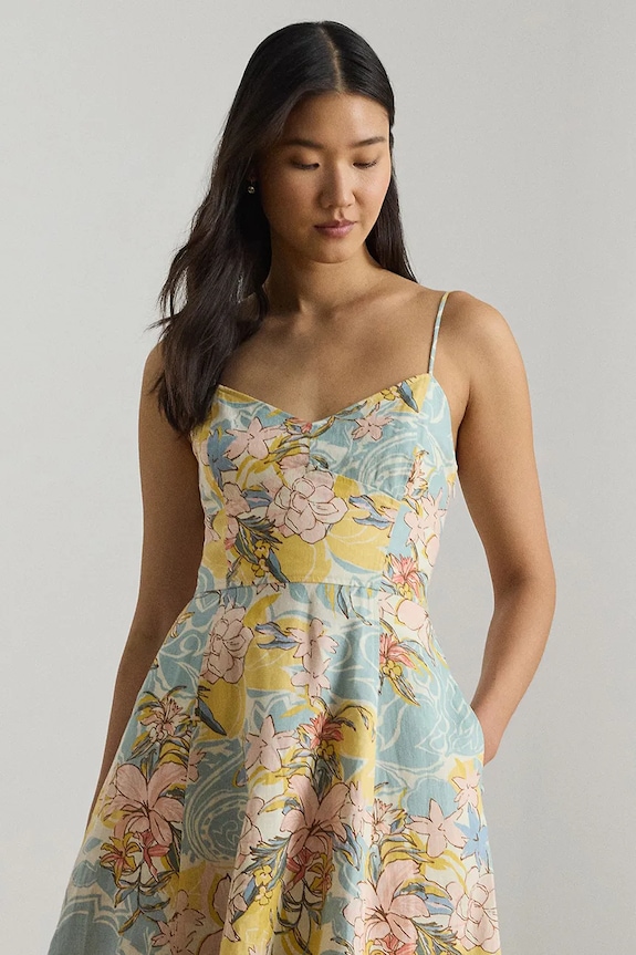 Îmbrăcăminte Lauren Ralph Lauren rochie empire din in 200P08951 bej