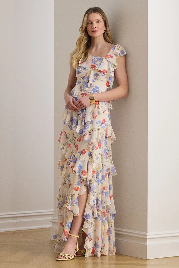 Lauren Ralph Lauren rochie bej 253P08755