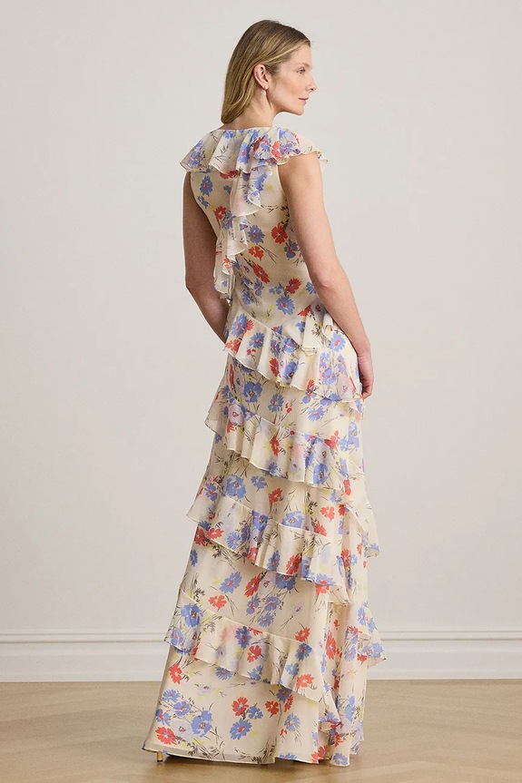 Lauren Ralph Lauren rochie 253P08755 bej SS26