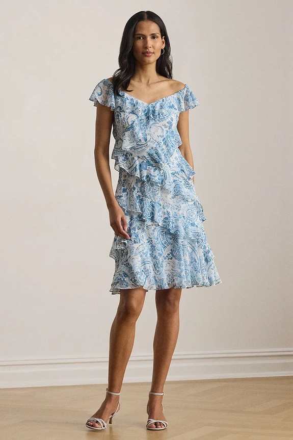 Lauren Ralph Lauren šaty modrá 253P11986