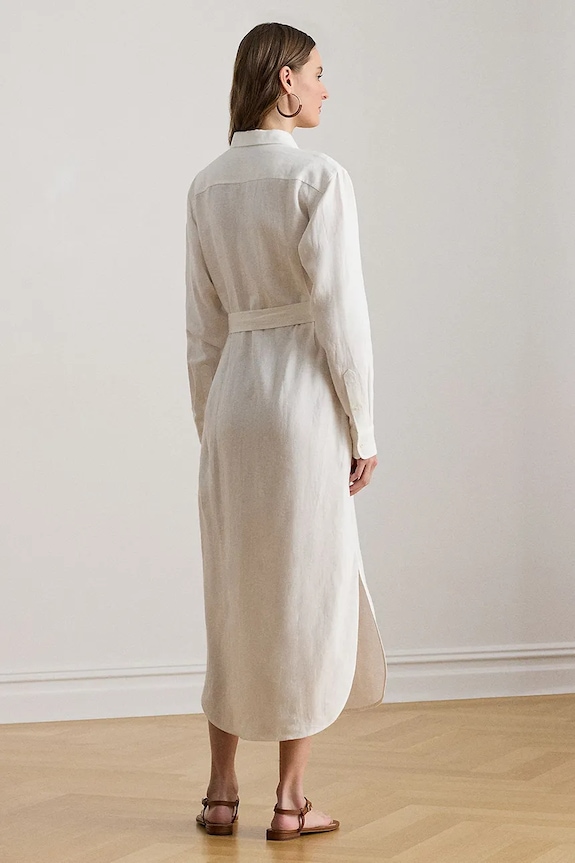 Lauren Ralph Lauren σεμιζιέ λινό 200P13685 λευκό SS26