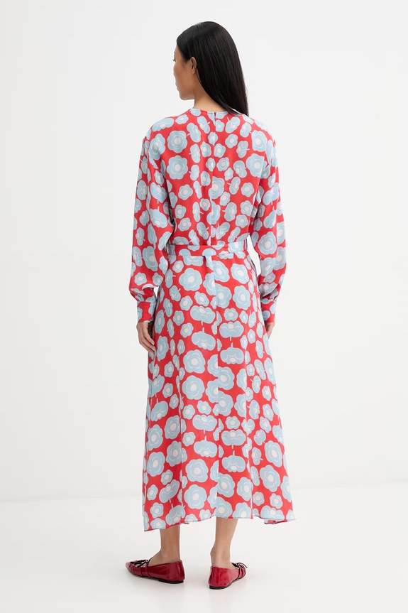Oblečenie Marimekko letné šaty s meďou 095227 červená
