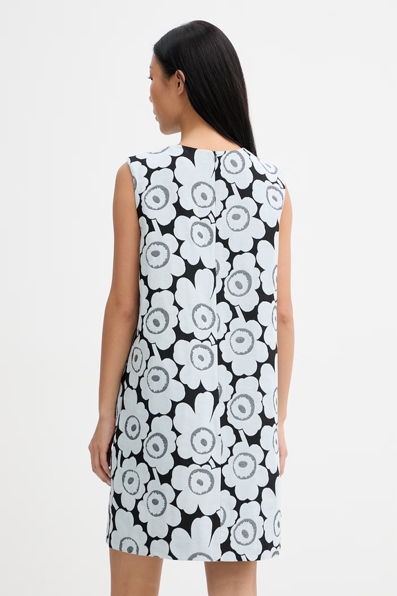 Odzież Marimekko sukienka letnia z bawełną 095135 niebieski