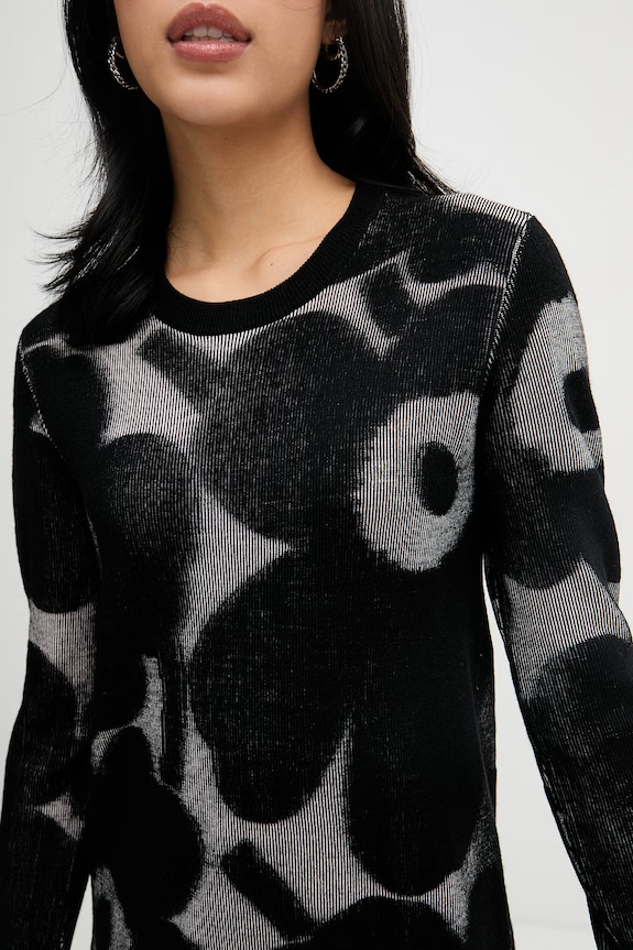 Marimekko šaty s vlnou 095020 čierna