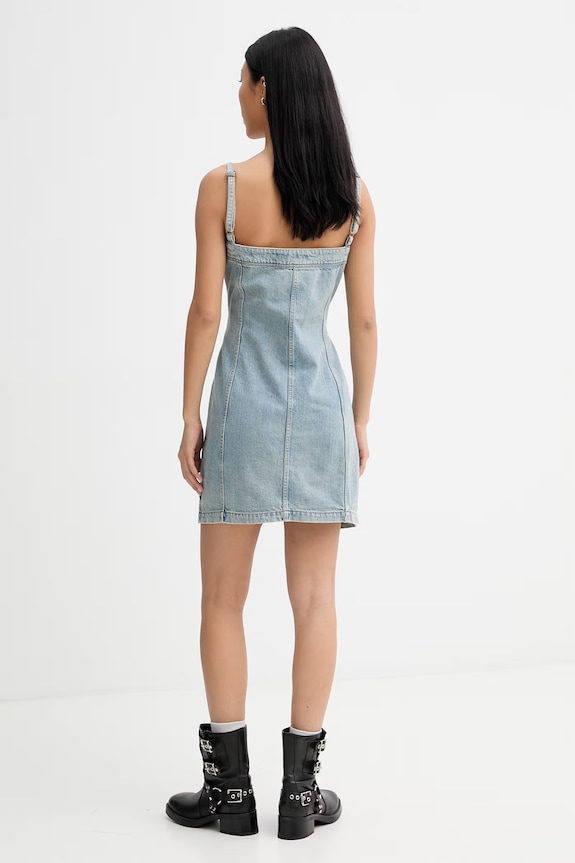 Îmbrăcăminte G-Star rochie din denim Kick Bustier D28505.E352 albastru
