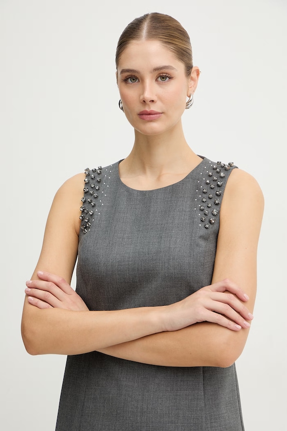 MAX&Co. rochie cu lână MCOUGOLA gri 2616221071200