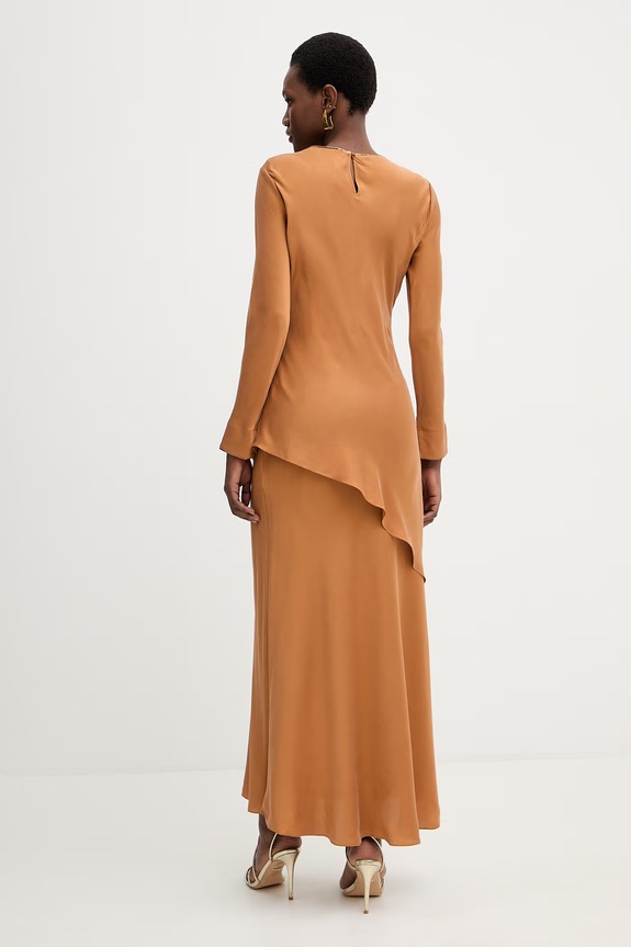 Îmbrăcăminte MAX&Co. rochie din mătase MCOFASE 2616221063200 maro