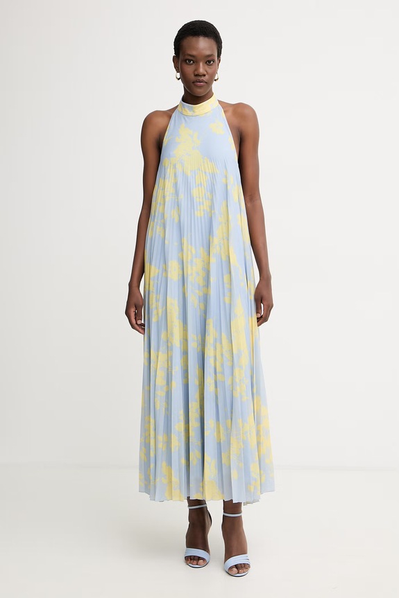 Max&Co. rochie plisată MCOGALLO albastru 2616621024200