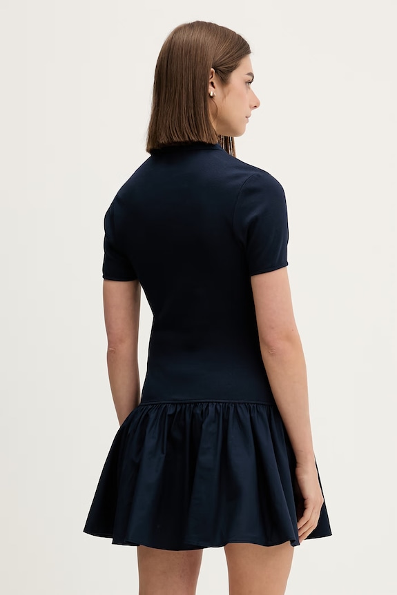 Odzież Tommy Jeans sukienka z bawełną DW0DW22331 granatowy