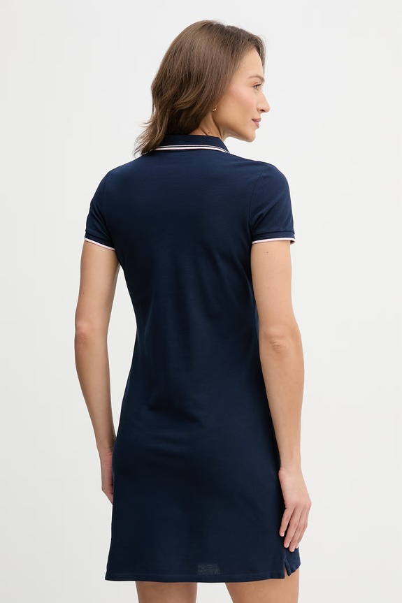 Oblečení Bavlněné šaty U.S. Polo Assn. POLO DRESS WUP1312 námořnická modř