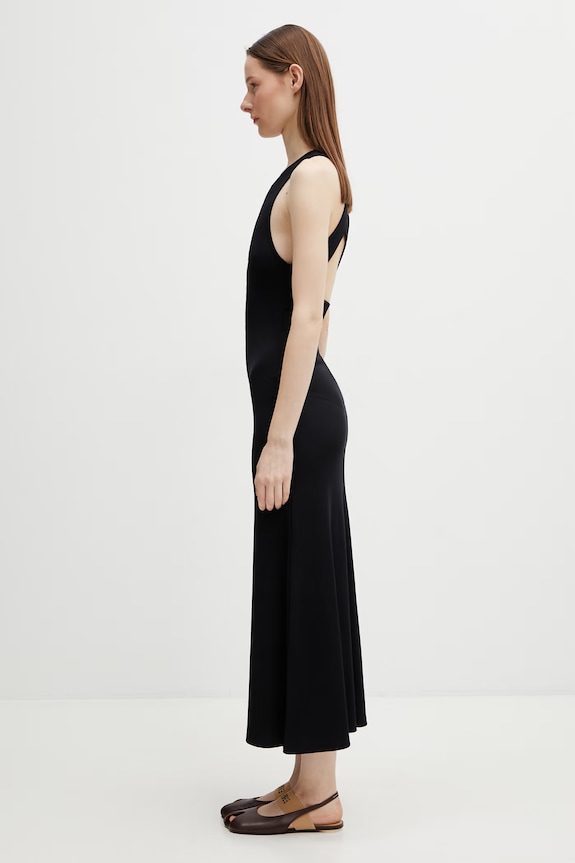 Maison Kitsuné haljina bez uzorka QW01652KA0034 crna SS26