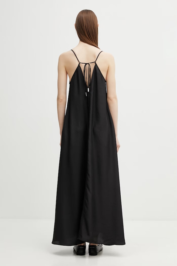 Oblečení Maison Kitsuné Fluid šaty hladké QW01603WF4062 černá