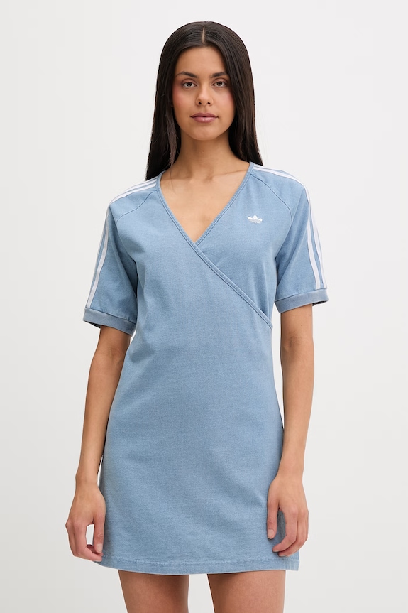 adidas Originals ljetna haljina od pamuka plava KZ5056