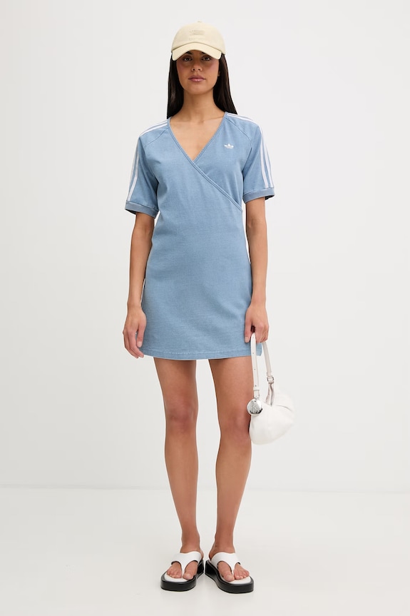 adidas Originals ljetna haljina od pamuka KZ5056 plava SS26