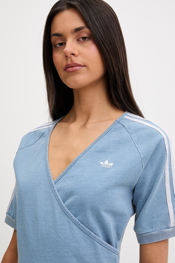 adidas Originals ljetna haljina od pamuka plava KZ5056
