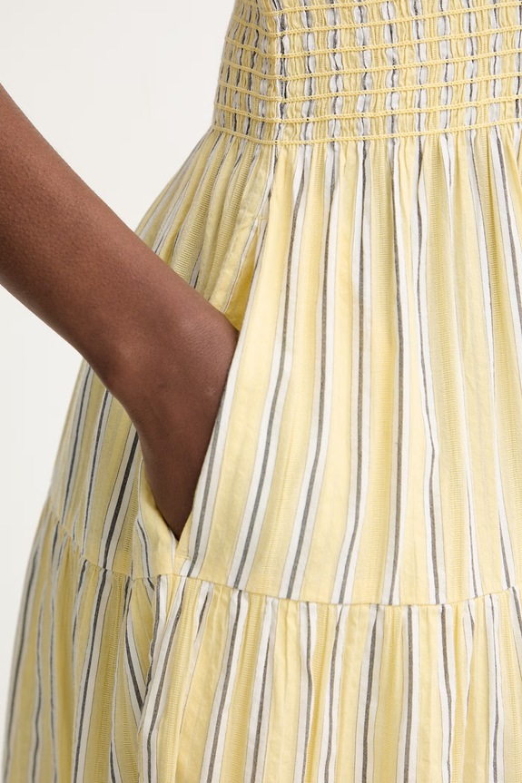 Tommy Hilfiger rochie de vară WW0WW51052 galben