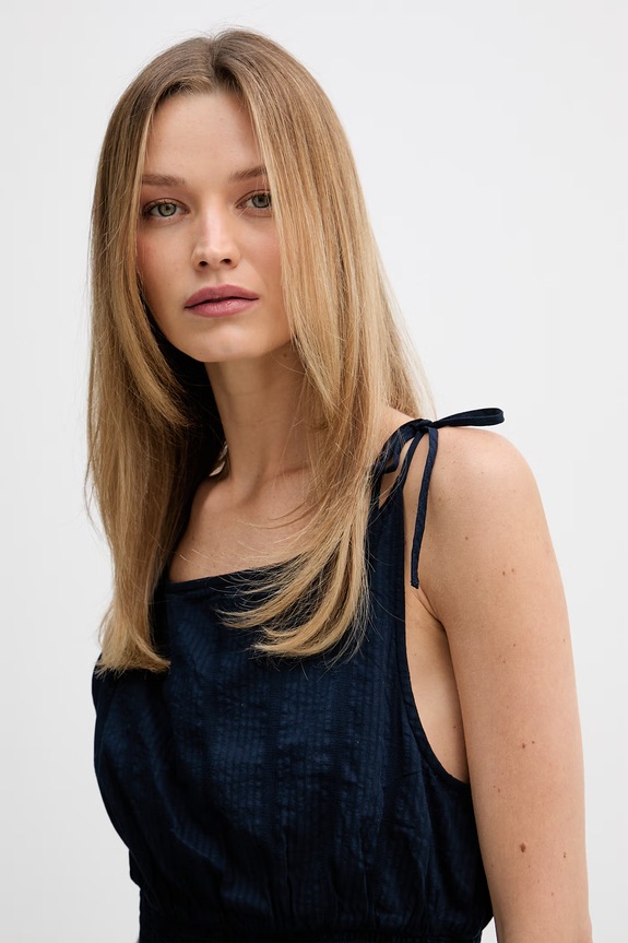 Tommy Hilfiger letné šaty tmavomodrá WW0WW51052