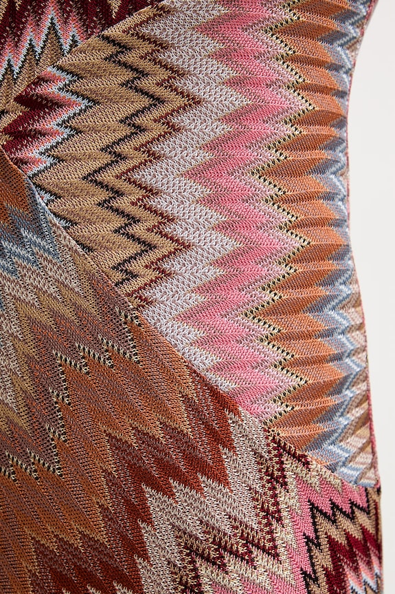 Missoni rochie DS26SG29.BR014T portocaliu