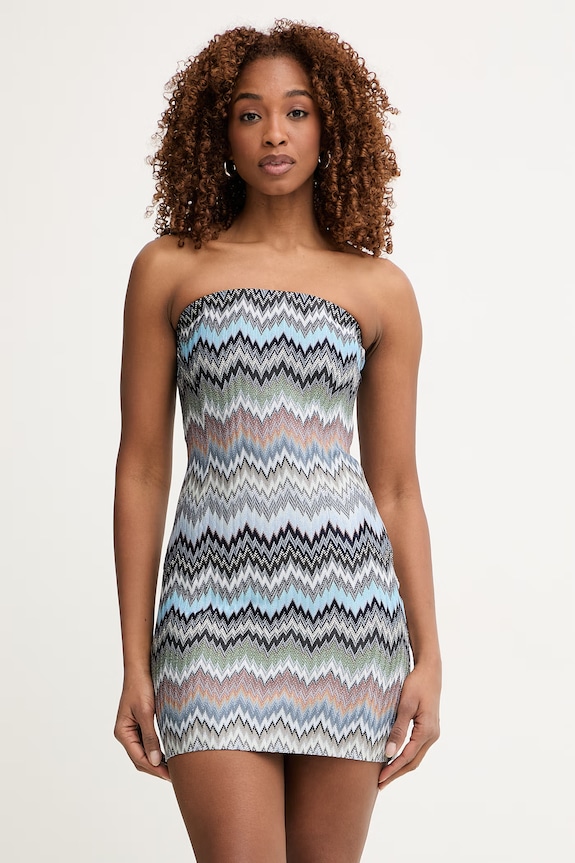 Missoni Sukienka niebieski DS26SG2J.BR014T