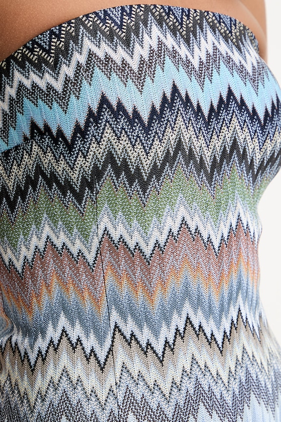 Missoni Sukienka DS26SG2J.BR014T niebieski