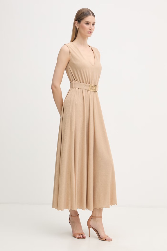 Gaudi sukienka 611FD14002 beżowy SS26