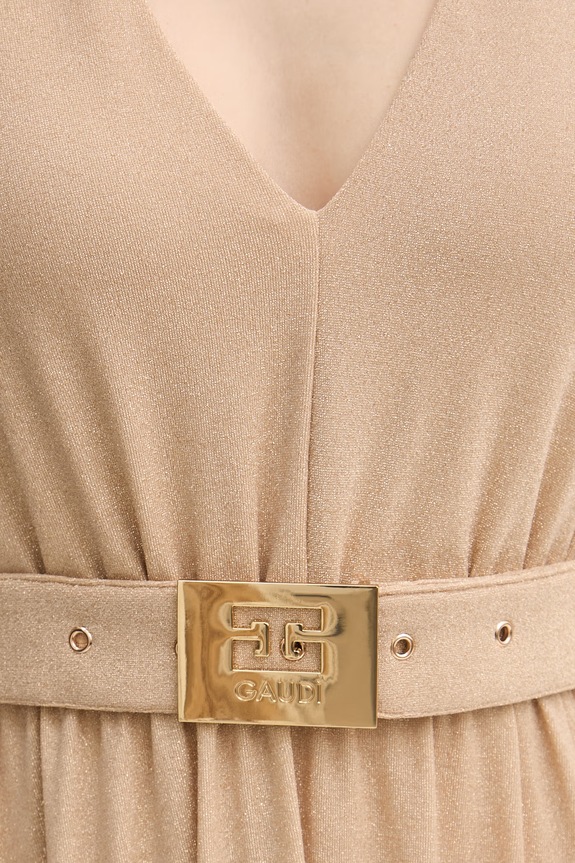 Gaudi sukienka 611FD14002 beżowy