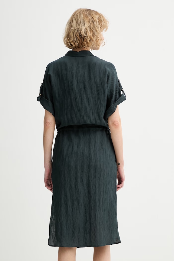 Îmbrăcăminte Sessun rochie tip cămașă cu vâscoză 26205043 verde