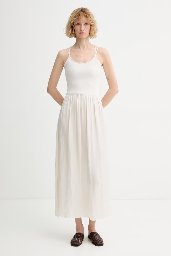 Sessun розкльошена сукня бежевий 26205039