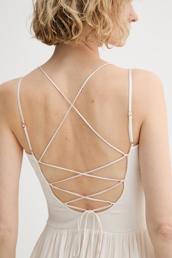 Sessun розкльошена сукня 26205039 бежевий