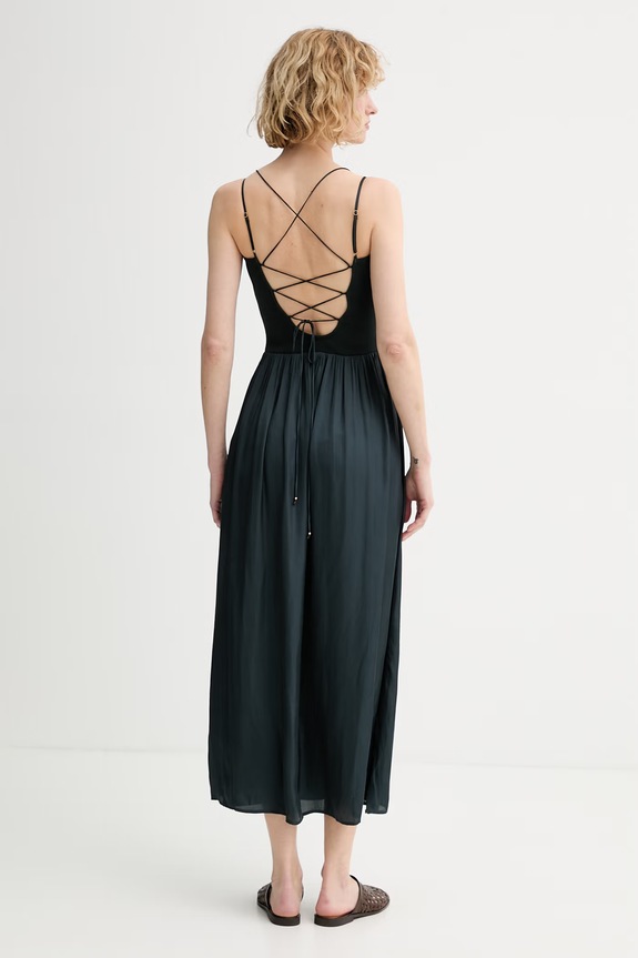 Ρούχα Sessun φόρεμα flared 26205039 πράσινο