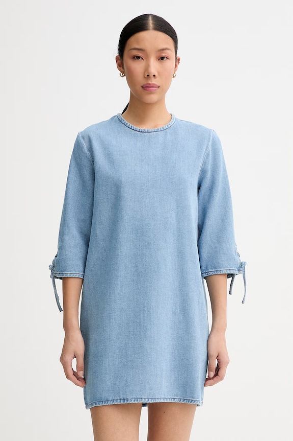 Sessun rochie din bumbac albastru 26205015