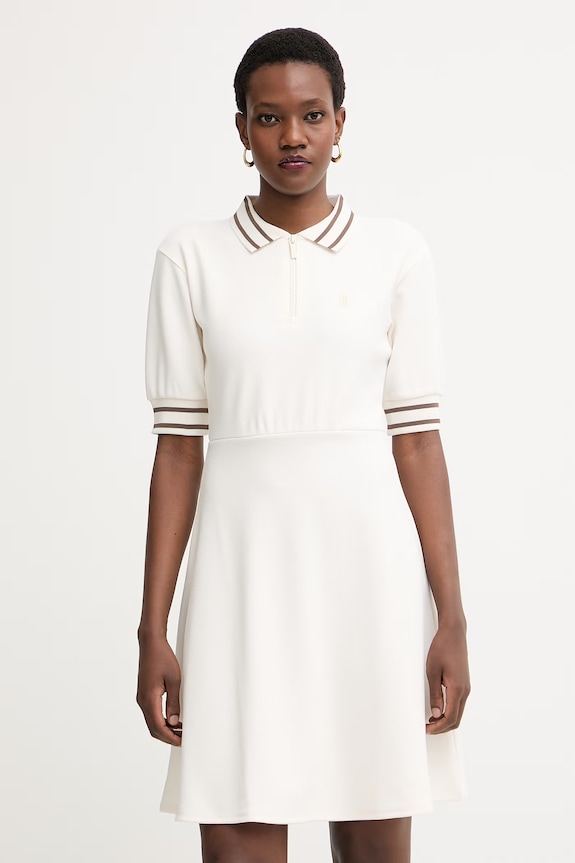 Armani Exchange sukienka beżowy XW001739.AF13401