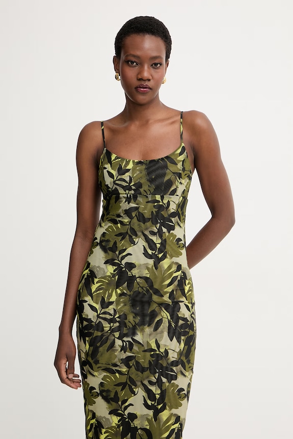 Armani Exchange šaty zelená XW002054.AF21292