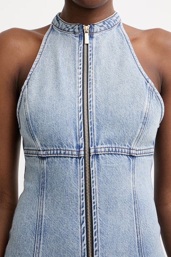 Armani Exchange šaty rifľové XW002261.AF21338 modrá