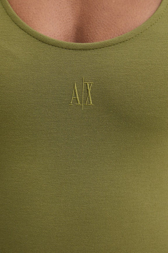 Armani Exchange šaty XW000820.AF13729 zelená