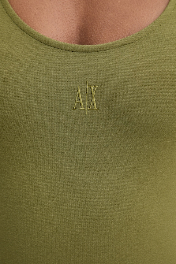Armani Exchange šaty XW000820.AF13729 zelená
