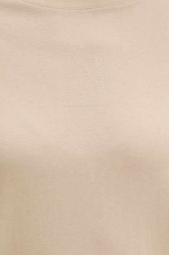 Armani Exchange rochie din bumbac XW000825.AF10356 bej