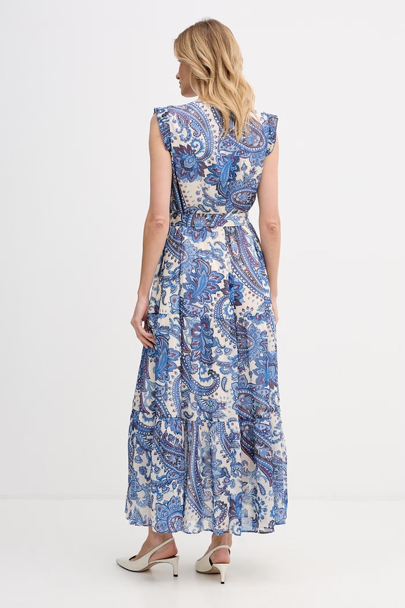 Odzież OUI sukienka rozkloszowana 96366 niebieski