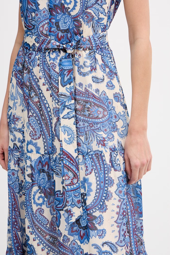 OUI sukienka rozkloszowana 96366 niebieski