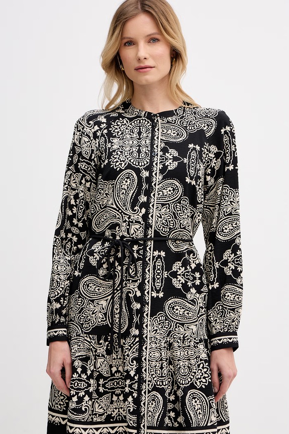 OUI letné šaty z viskózy čierna 96630