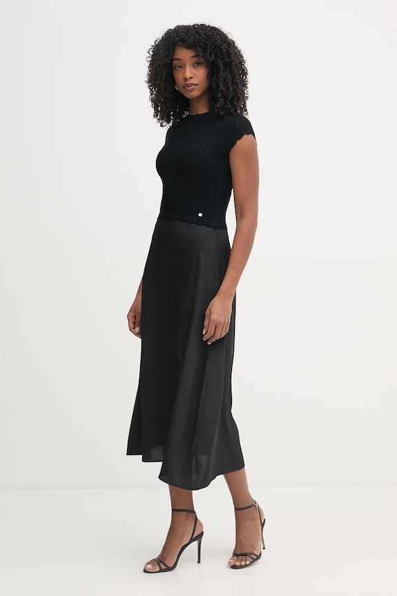 BOSS Orange rochie cu vâscoză C Ficella 50559806 negru SS26