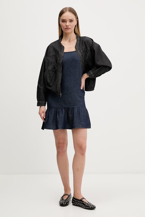 HUGO Blue šaty rifľové Kabati-1_B 50559414 tmavomodrá SS26