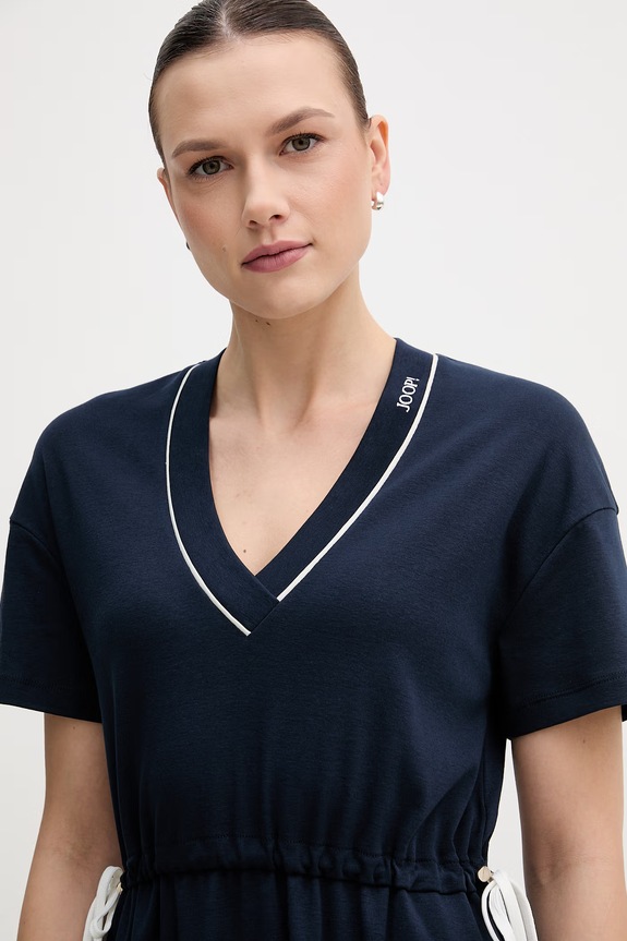 Joop! rochie din bumbac bleumarin 30102027