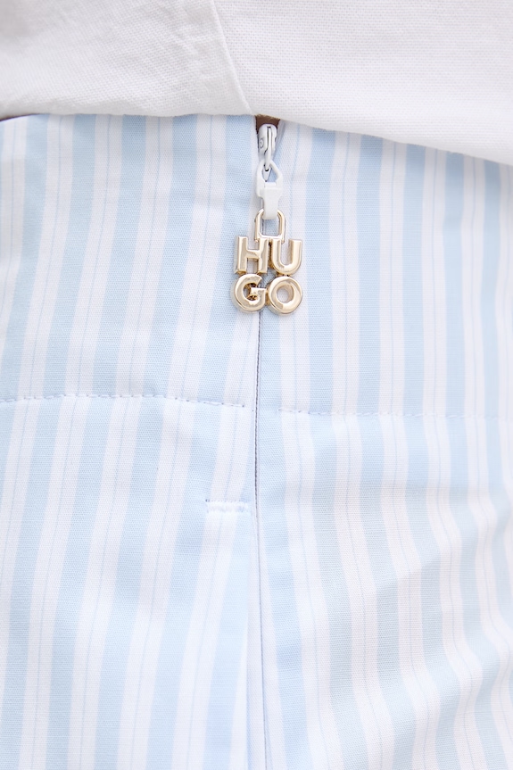 HUGO šortky dámské bavlněné Harite modrá 50559528