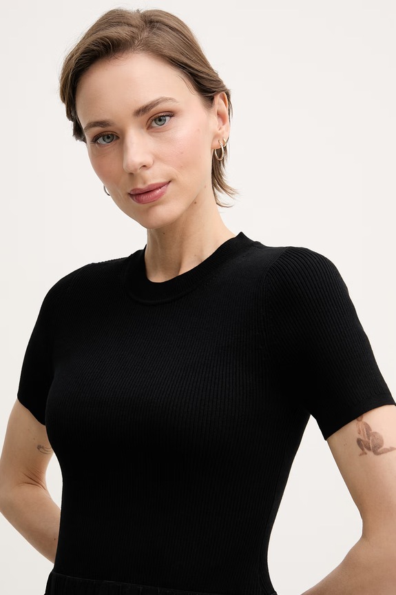 DKNY balonasta obleka viskozna črna P6AUAB70