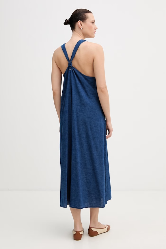 Odzież Dkny sukienka bawełniana DJ6D9188 niebieski