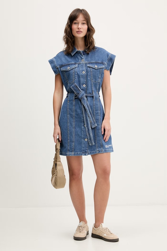 Karl Lagerfeld Jeans rochie jeans B2W13054 albastru SS26