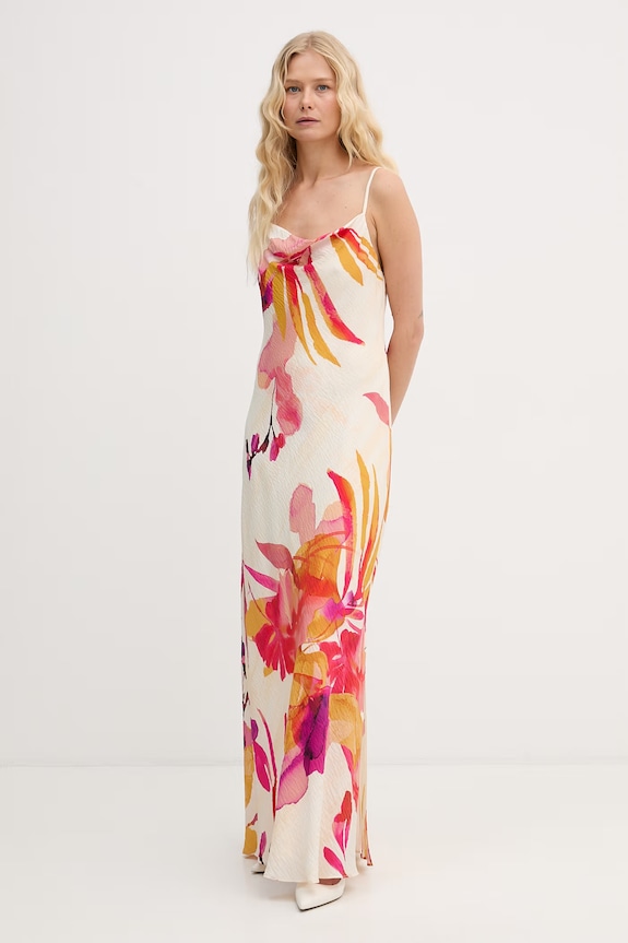 Lola Casademunt rochie de vară bej MS2616008