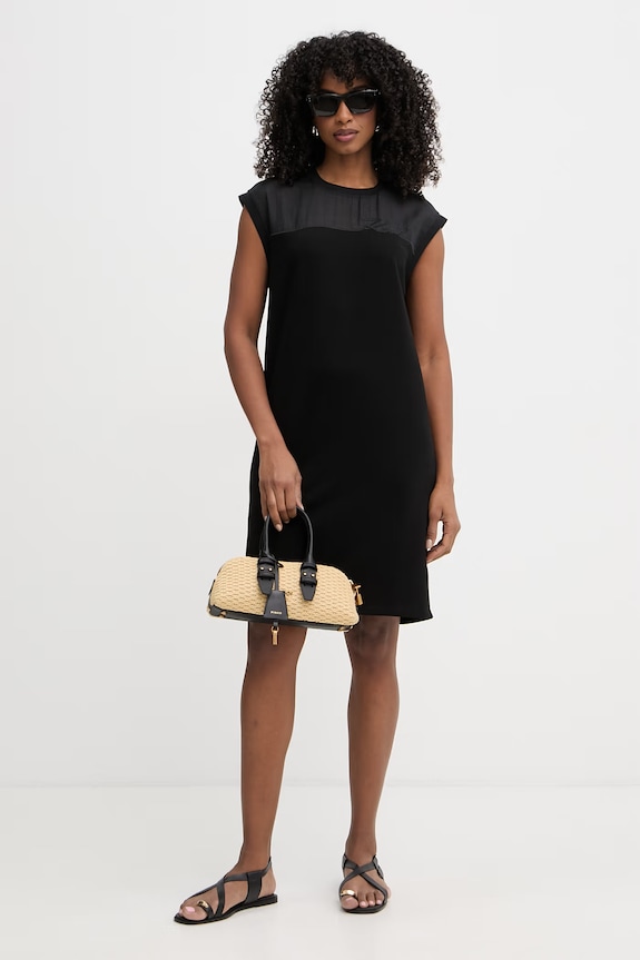 Karl Lagerfeld sukienka z wiskozą B2W13033 czarny SS26
