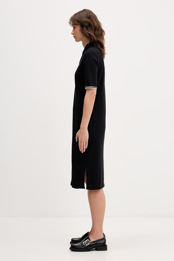 Fred Perry rochie din bumbac D2179 negru SS26